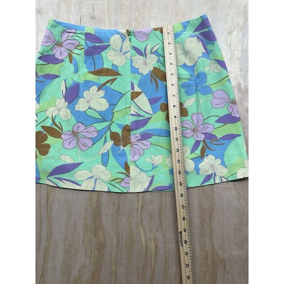 Sanctuary Revolve Mini Skirt New! 100% Rayon Pastels Easter Greens Pinks - Picture 4 of 5